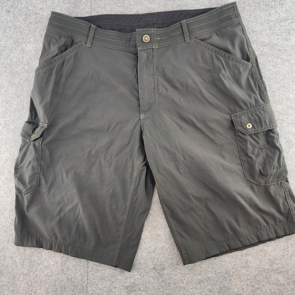 KUHL Mens 38 Dark Gray Cargo Hiking Outdoor Gorpcore Shorts